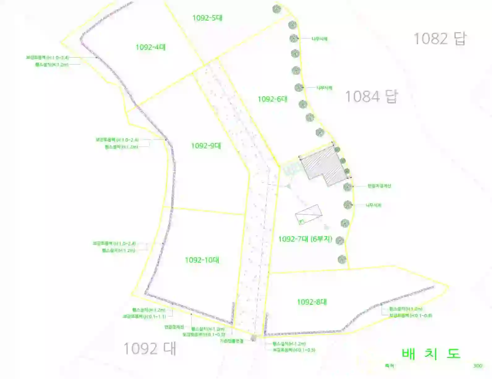 교산리 1092-7 배치도 이미지